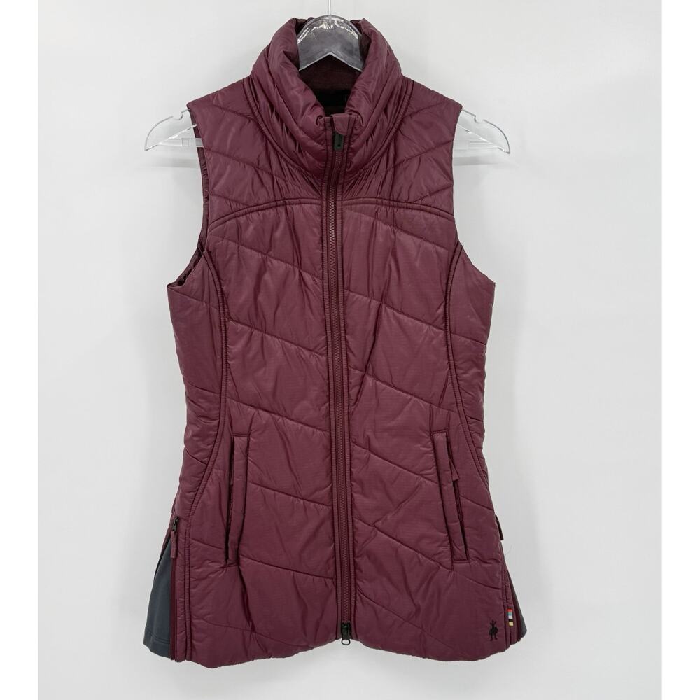 SmartWool Smartloft 150 Vest Full Zip Wool Lined Quilted Puffer Women’s Small